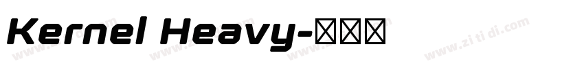 Kernel Heavy字体转换